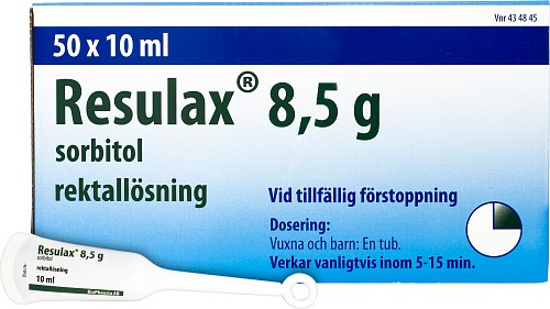 Bild på Resulax, rektallösning 8,5 g, 50 styck