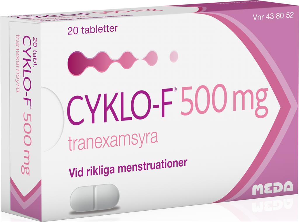 Bild på Cyklo-f, filmdragerad tablett 500 mg, 20 st