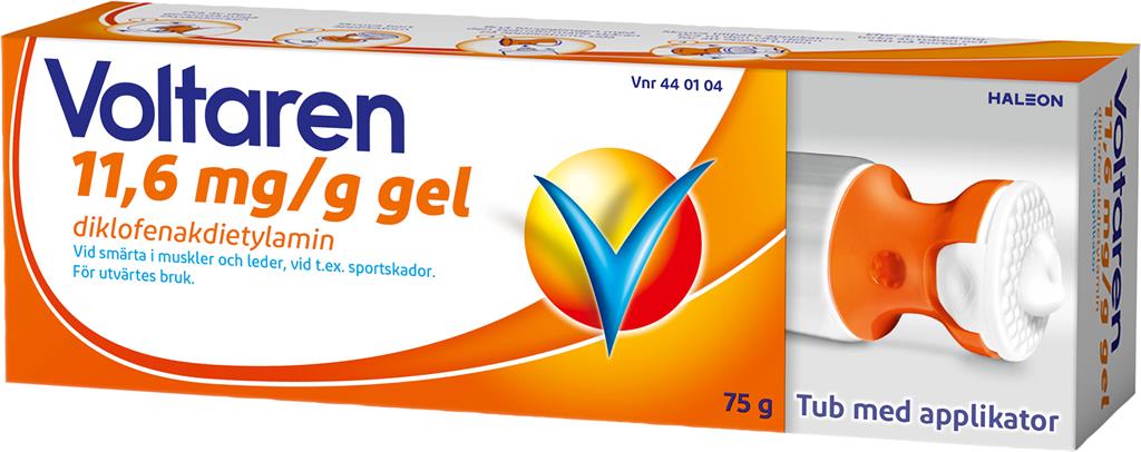 Bild på Voltaren, gel 11,6 mg/g Haleon Denmark ApS, 75 g