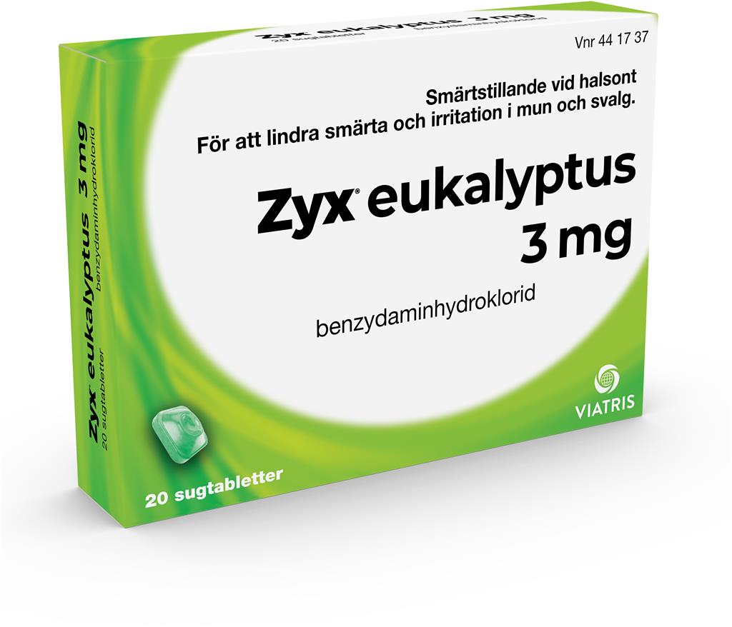 Bild på Zyx eukalyptus, sugtablett 3 mg, 2 X 10 st
