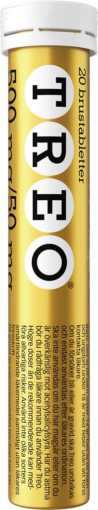 Bild på Treo, brustablett 500 mg/50 mg, 20 st