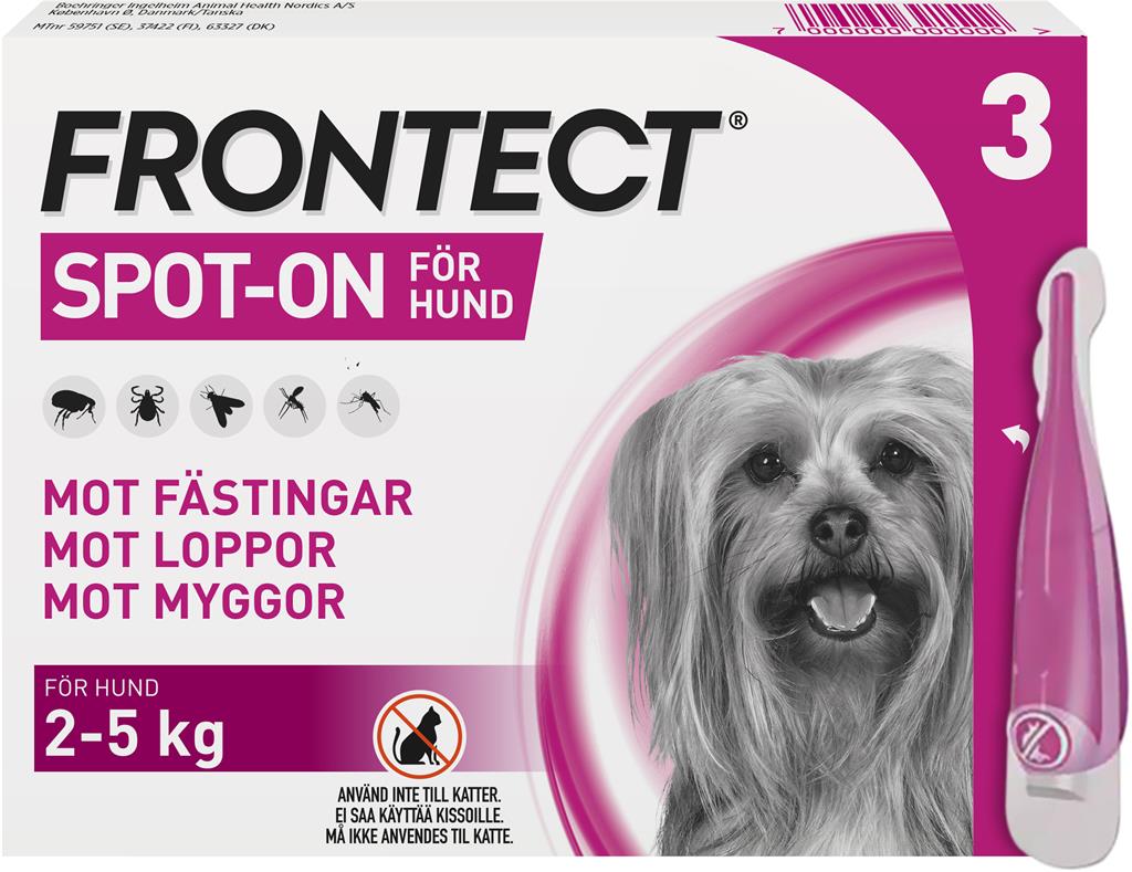 Bild på Frontect 2-5 kg, spot-on, lösning, 3 X 0,5 ml