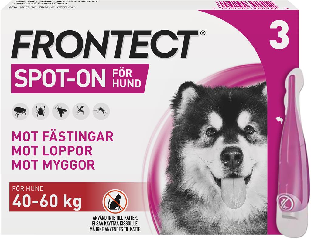Bild på Frontect 40-60 kg, spot-on, lösning, 3 X 6 ml