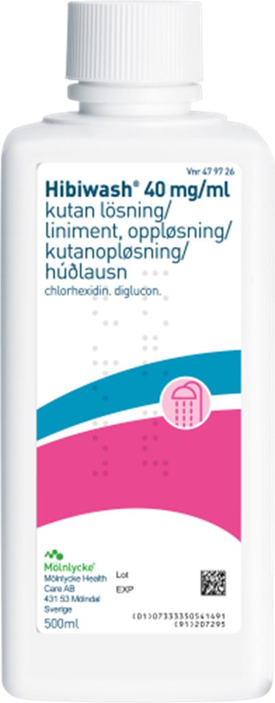 Bild på Hibiwash, kutan lösning 40 mg/ml, 500 ml