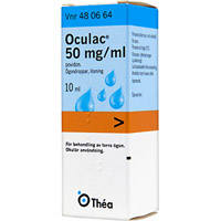 Bild på Oculac, ögondroppar, lösning 50 mg/ml, 10 ml