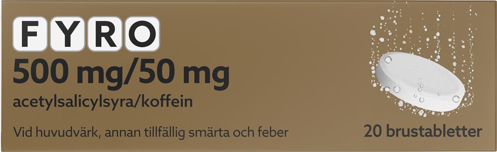 Bild på Fyro, brustablett 500 mg/50 mg, 20 st