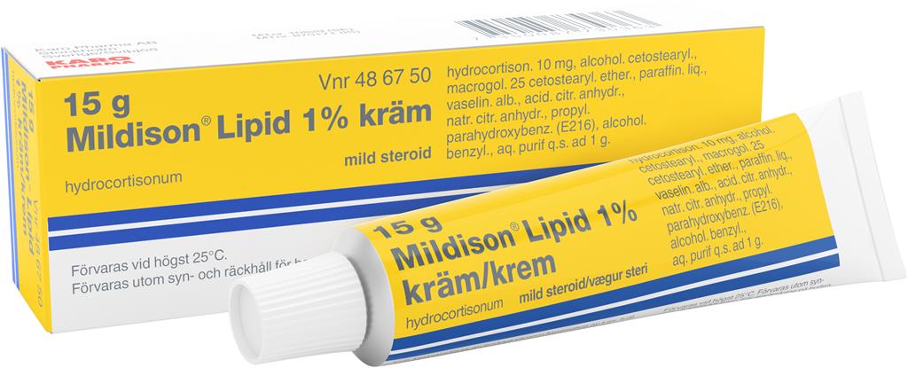 Bild på Mildison Lipid, kräm 1 %, 15 g