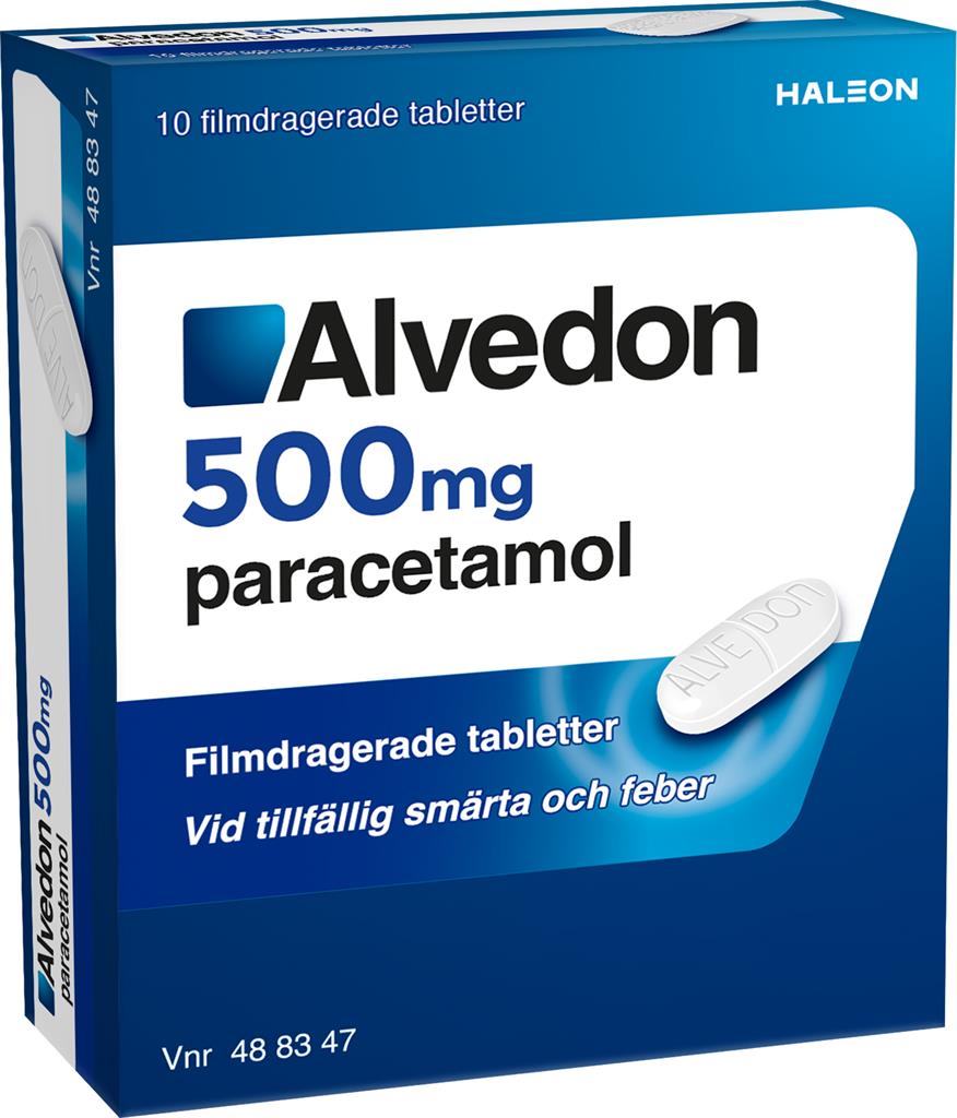 Bild på Alvedon, filmdragerad tablett 500 mg, 10 st