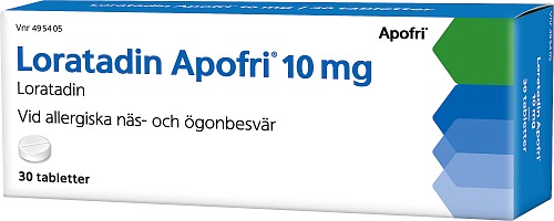 Loratadin Apofri, tablett 10 mg, 30 st