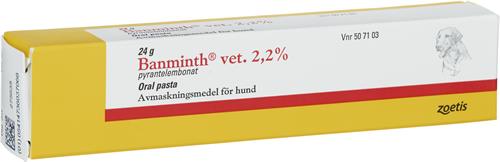 Köp Banminth vet., oral 2,2 %, 24 g | Apoteket.se