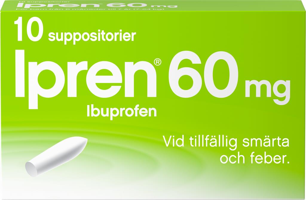 Bild på Ipren, suppositorium 60 mg, 10 st