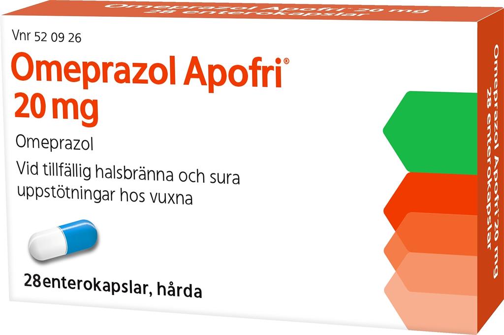 Bild på Omeprazol Apofri, enterokapsel, hård 20 mg, 28 st