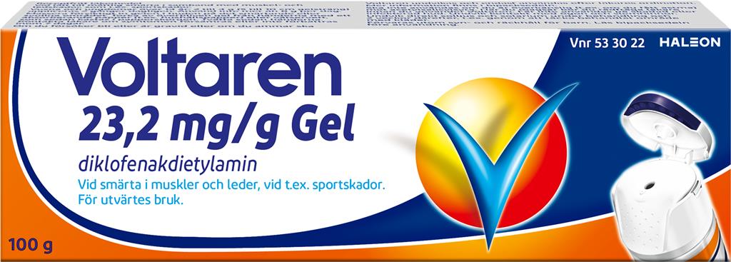 Bild på Voltaren, gel 23,2 mg/g Haleon Denmark ApS, 100 g