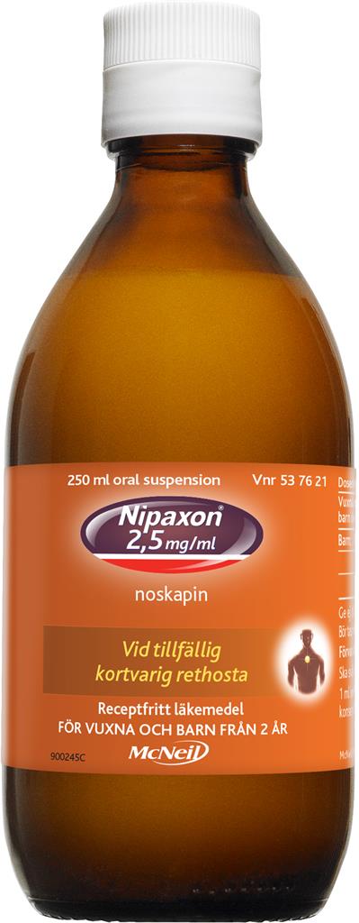 Bild på Nipaxon, oral suspension 2,5 mg/ml, 250 ml