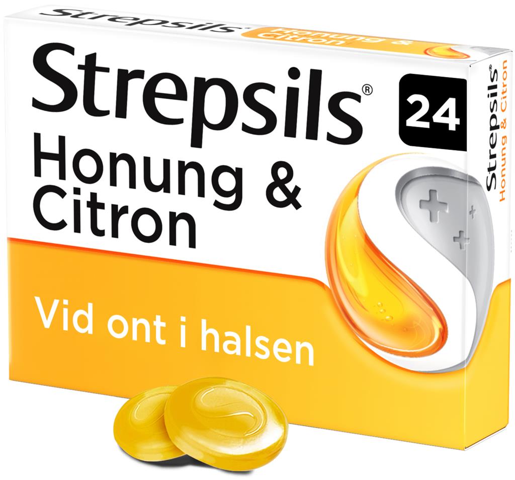Bild på Strepsils Honung & Citron, sugtablett, 24 st