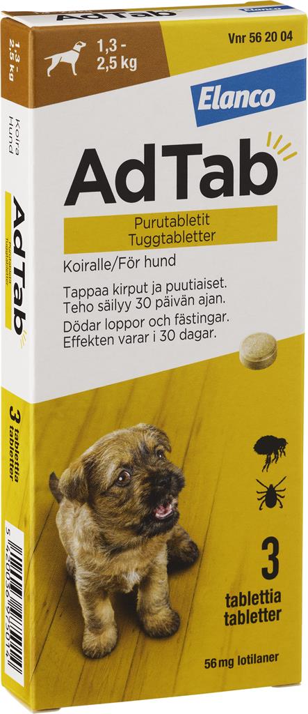 Bild på AdTab, tuggtablett 56 mg, 3 st