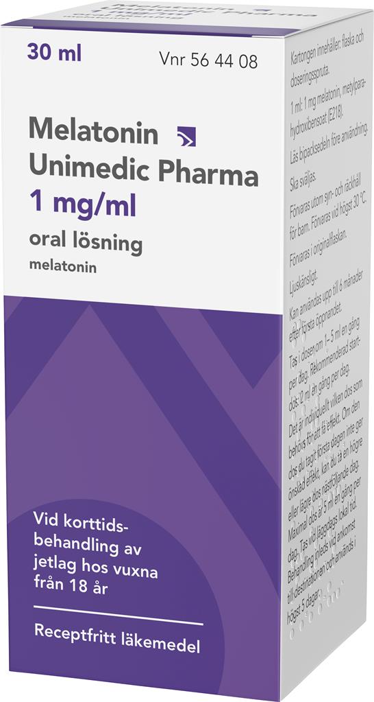 Bild på Melatonin Unimedic Pharma, oral lösning 1 mg/ml, 30 ml