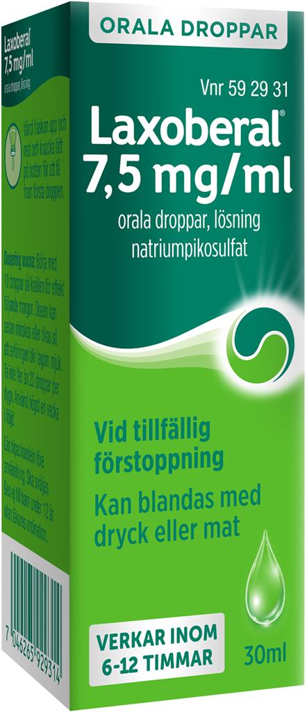 Bild på Laxoberal, orala droppar, lösning 7,5 mg/ml, 30 ml