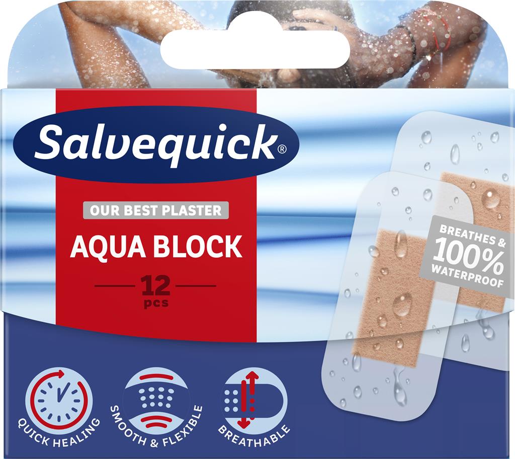 Bild på Salvequick Aqua Block plåster, 12 st