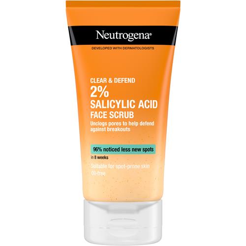 Neutrogena Clear & Defend Facial Scrub, 150 ml