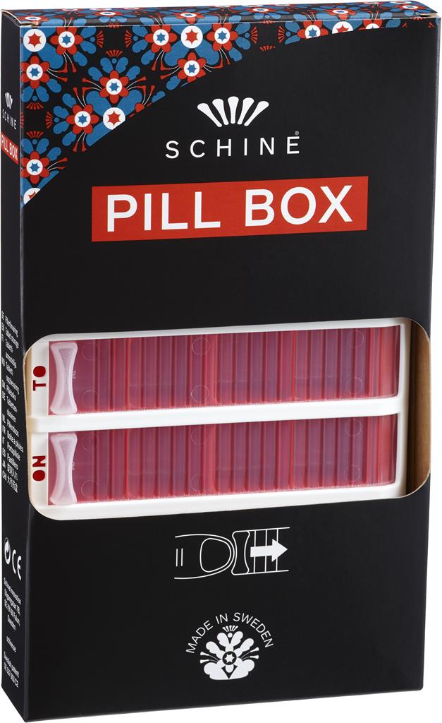Bild på Schine Pill Box L, röd, 1 st