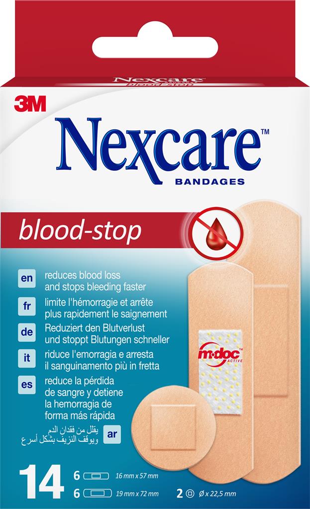 Bild på Nexcare Blood stop strips plåster, 14 st