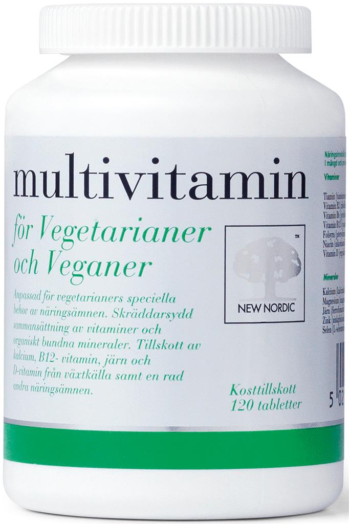 Bild på New Nordic Multivitamin Vegetarianer och Veganer, 120 st