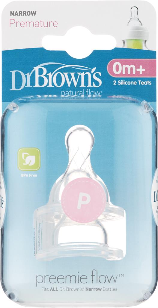 Bild på Dr.Browns Dinapp Narrow-neck Prematur, 2 st