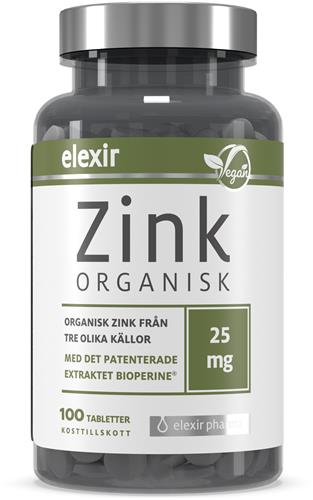 Elexir Organisk Zink, 100 st