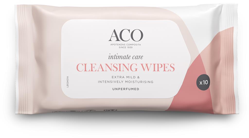 Bild på ACO Intimate Care Cleansing Wipes NP 10 St, 10 st