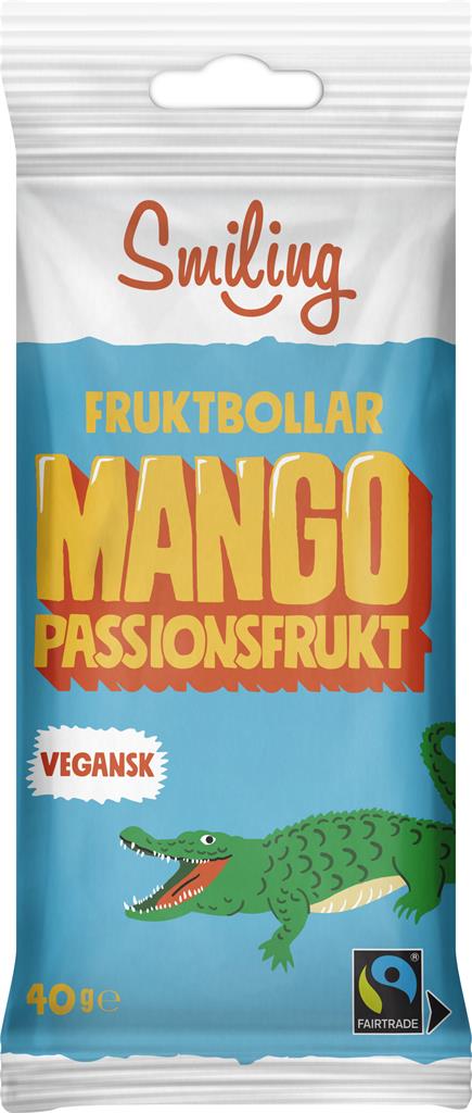Bild på Smiling Fruktbollar Mango Passion, 40 g