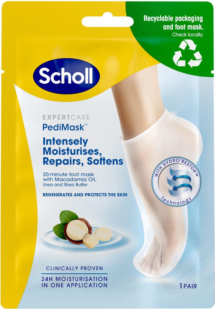 Bild på Scholl Mjukgörande Fotmask, 2 st