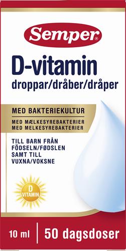 Semper D-vitamin droppar, 10 ml