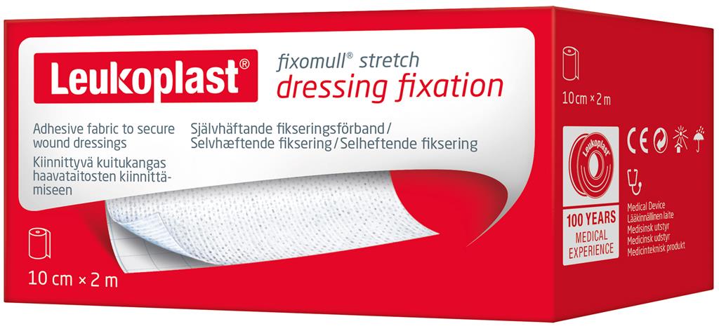 Bild på Leukoplast Fixomull Stretch 2 m x 10 cm , 1 st