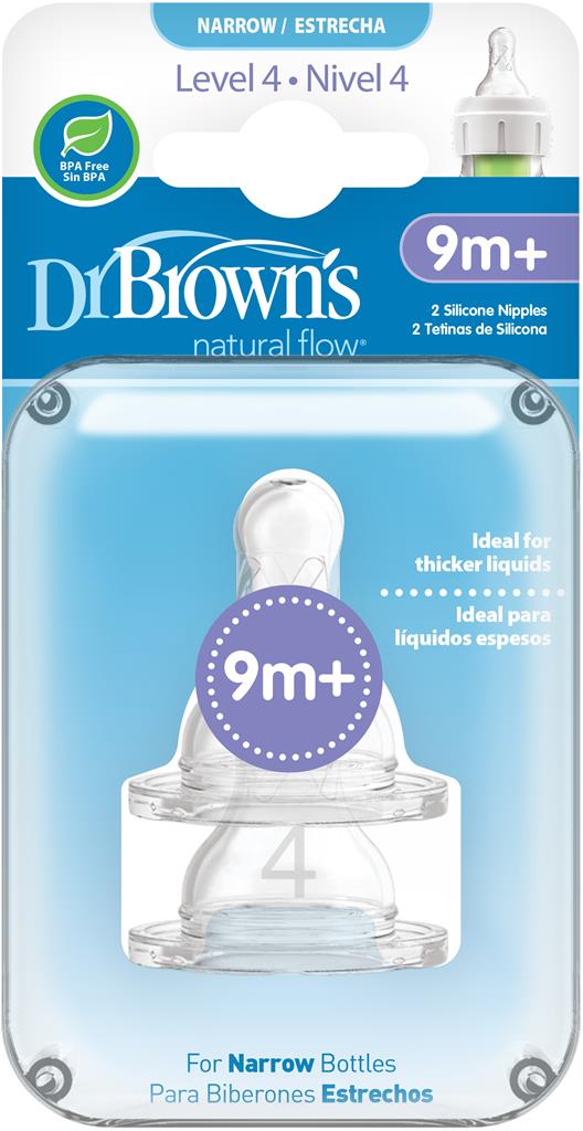 Bild på Dr.Browns Dinapp Narrow-neck stl 4, 2 st