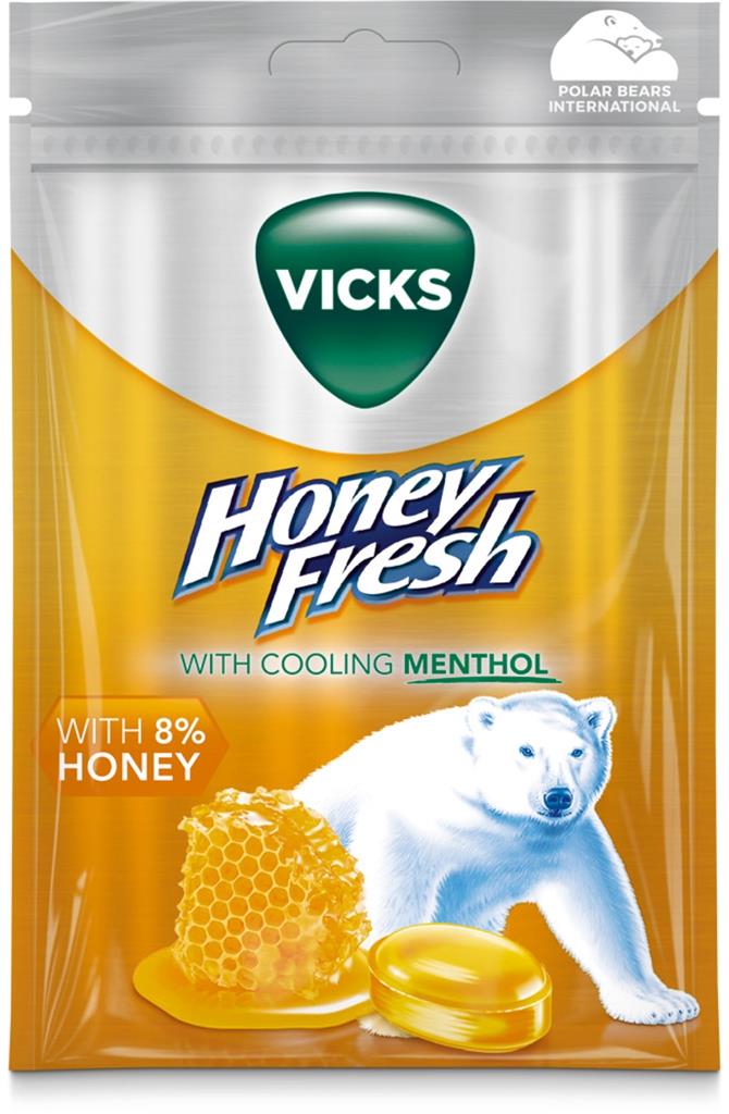 Bild på Vicks Honey Fresh & natural menthol, 72 g