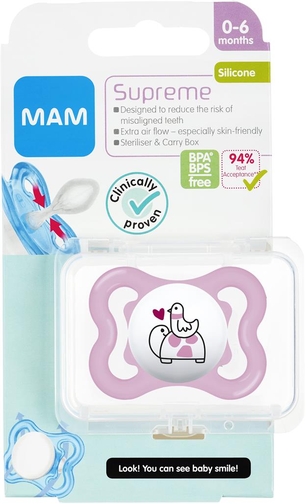 Bild på MAM Supreme 0-6 mån ROSA, 1 st