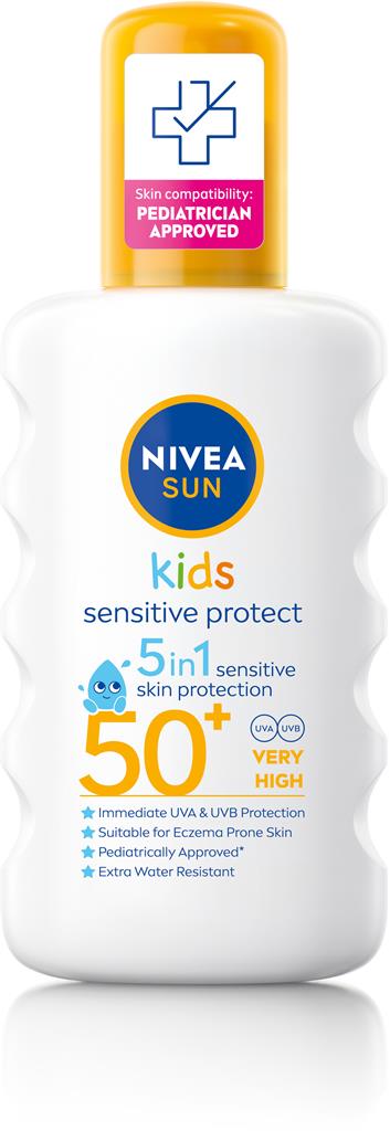 Bild på NIVEA Sun Kids Sensitive Protect Spray SPF50+, 200 ml