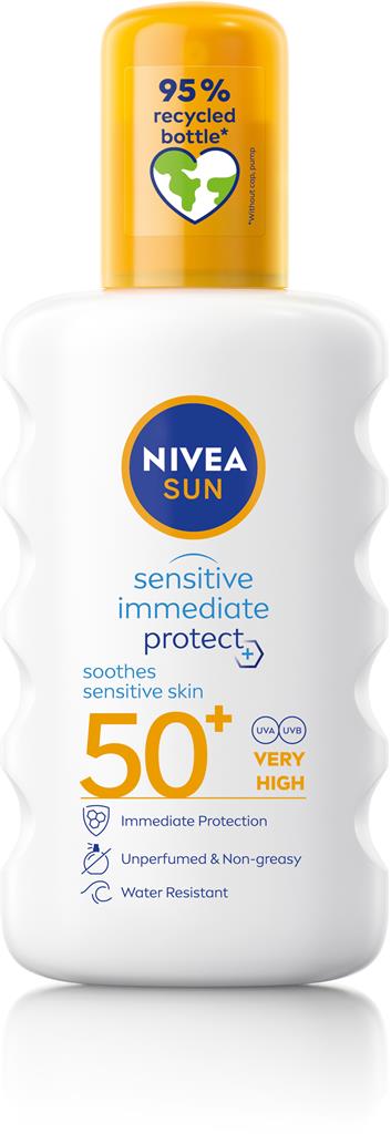 Bild på NIVEA Sun Sensitive & Protect Soothing Spray SPF50+, 200 ml