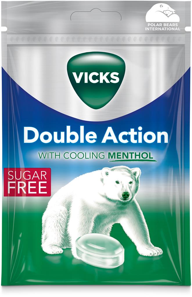 Bild på Vicks Double Action Eucalyptus Sugar Free, 72 g