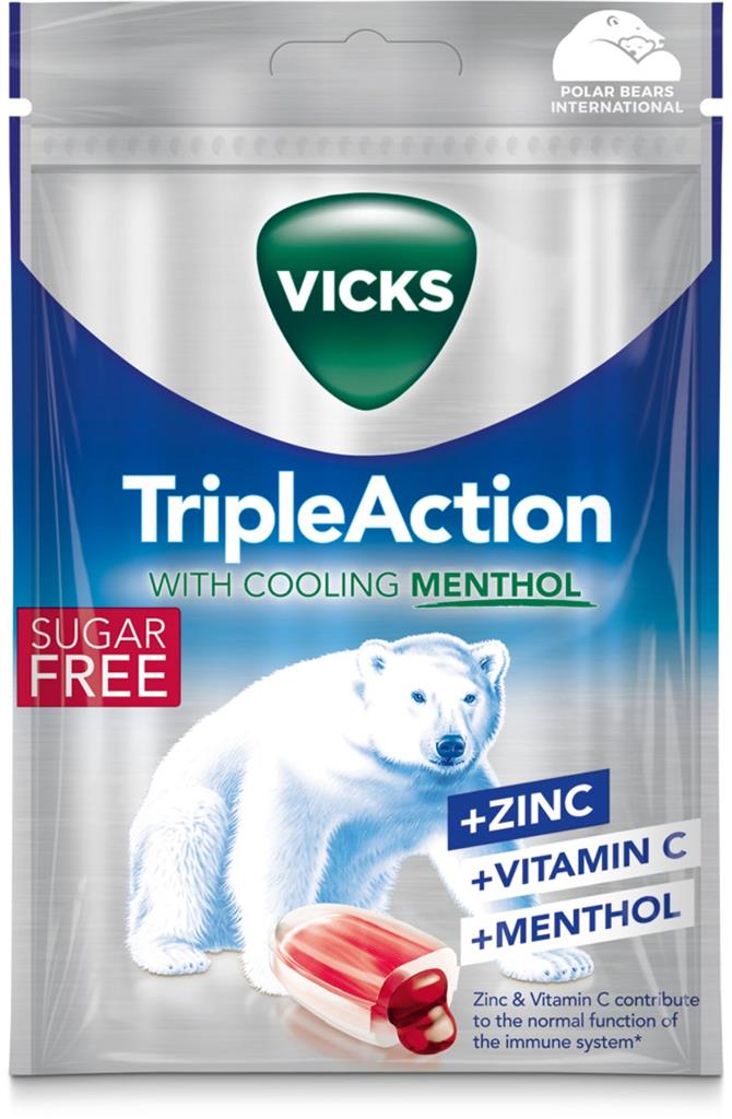 Bild på Vicks Triple Action Sugar Free, 72 g