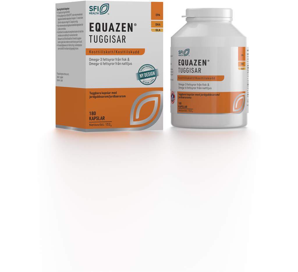 Bild på Equazen Tuggisar jordgubbssmak, 180 st