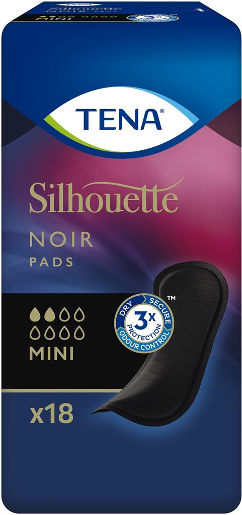 Bild på TENA Silhouette Mini Binda Noir, 18 st