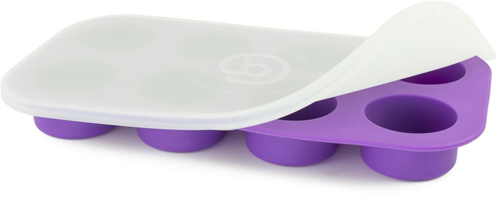 Bild på Pufz Smakportionsform inkl lock, lila, 1 st