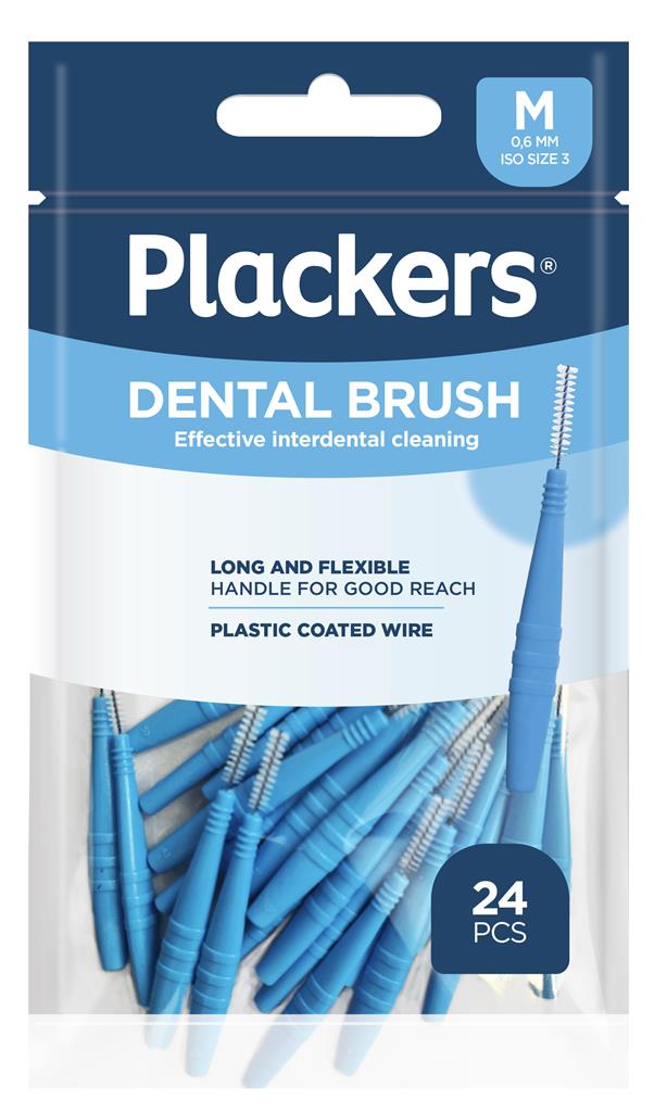 Bild på Plackers Dental Brush M 0,6 mm, 24 st