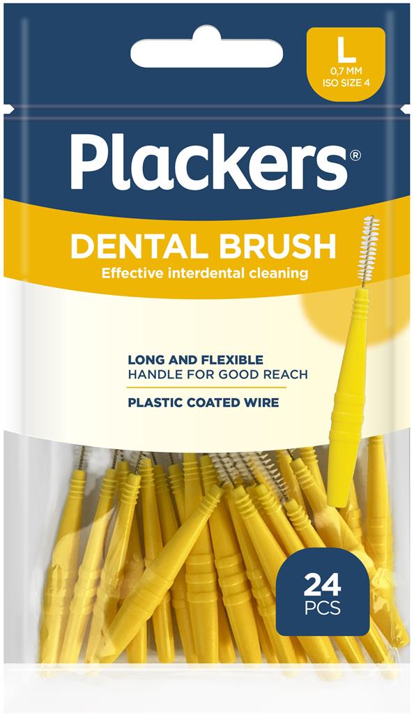 Bild på Plackers Dental Brush L 0,7 mm, 24 st