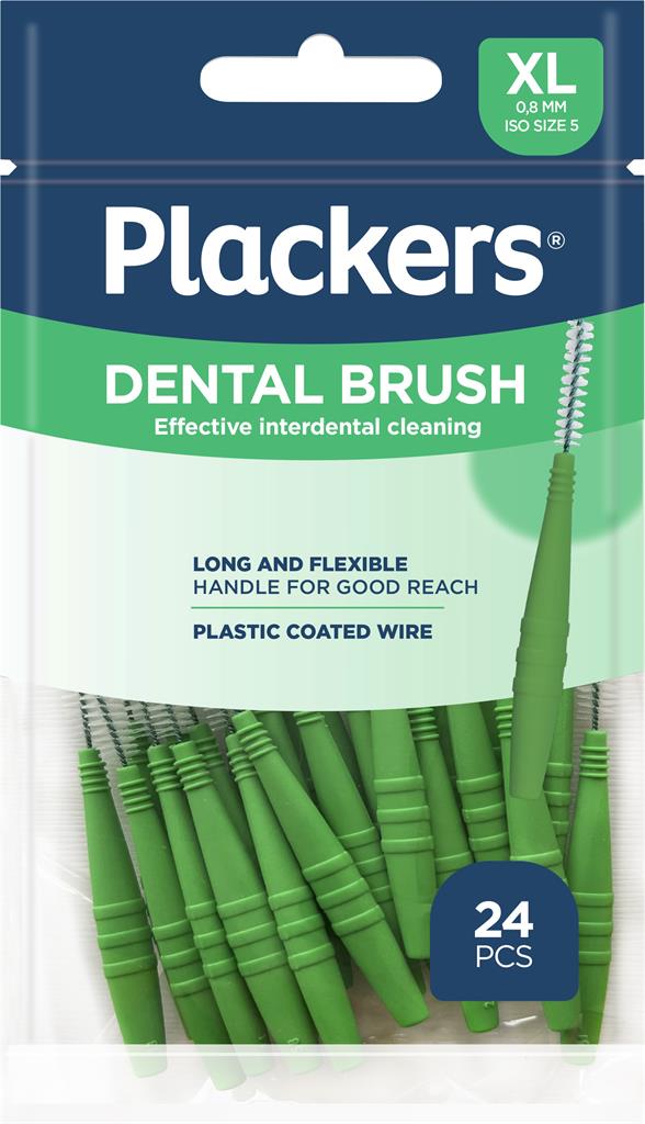 Bild på Plackers Dental Brush XL 0,8 mm, 24 st