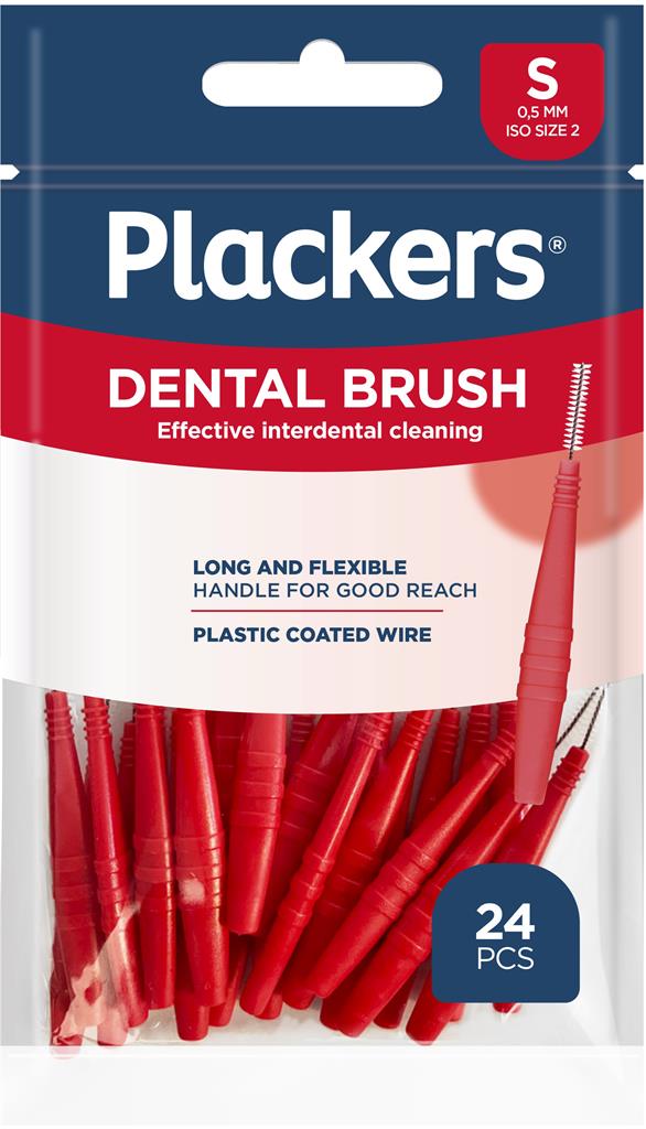 Bild på Plackers Dental Brush S 0,5 mm, 24 st