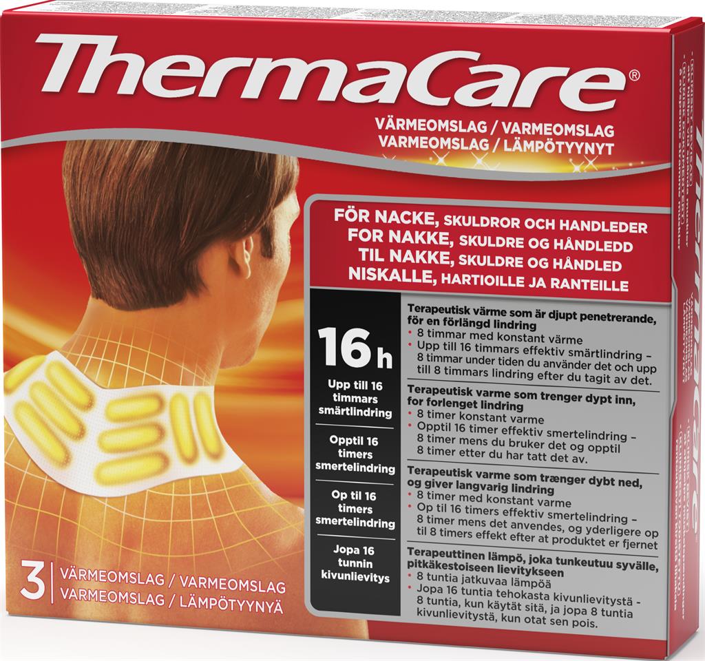 Bild på ThermaCare Värmeomslag Nacke skuldra & handled, 3 st