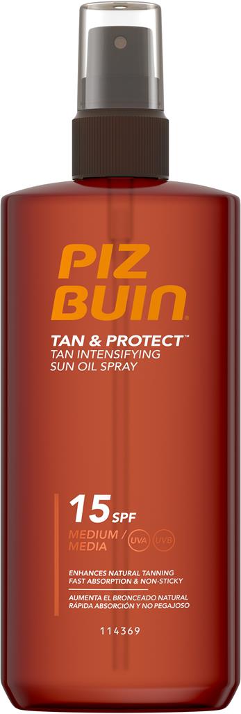 Bild på Piz Buin Tan & Protect Sun Oil Spray SPF15, 150 ml